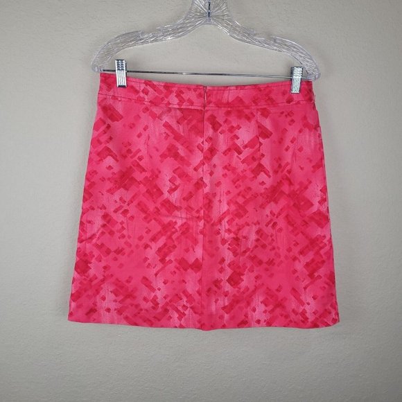 W by Worth Skirt Womens Size S Red/Pink Print Patch Pocket Stretch‎ Mini - Picture 3 of 11